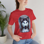 Husky Blue Moon Unisex Short Sleeve Tee