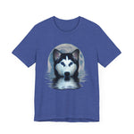 Husky Blue Moon Unisex Short Sleeve Tee