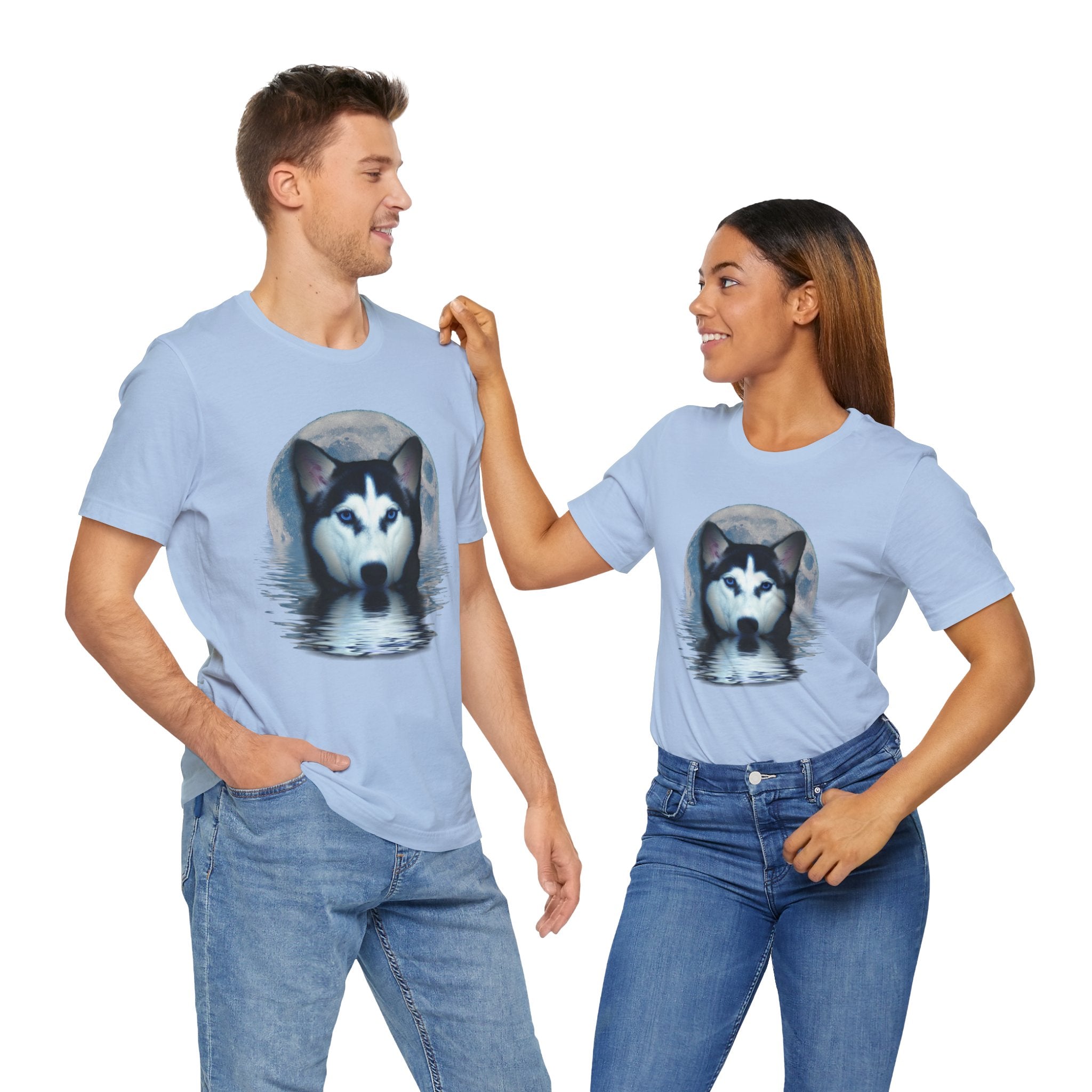 Husky Blue Moon Unisex Short Sleeve Tee