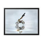 Ride on Water Matte Canvas, Black Frame